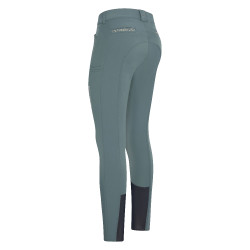 Calça de equitação Euro-Star Arista Fashion dia. FullGrip Castanho escuro Azul