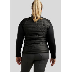 Colete acolchoado sem mangas Montar Emma Curve feminino Preto Colete acolchoado sem mangas Montar Emma Curve feminino Preto