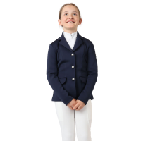 Casaco de competição Montar Junior tom sobre tom com cristais Preto Casaco de competição Montar Junior tom sobre tom com cristais Preto