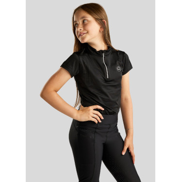 Polo de Equitação Júnior Everly de mangas curtas Polo de Equitação Júnior Everly de mangas curtas