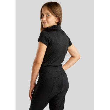 Polo de Equitação Júnior Everly de mangas curtas Polo de Equitação Júnior Everly de mangas curtas