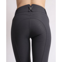 Calça de Montar Molly Yati feminina cintura alta full grip Cinzento Calça de Montar Molly Yati feminina cintura alta full grip Cinzento