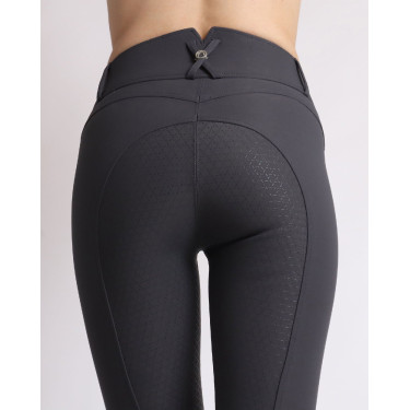 Calça de Montar Molly Yati feminina cintura alta full grip Cinzento Calça de Montar Molly Yati feminina cintura alta full grip Cinzento