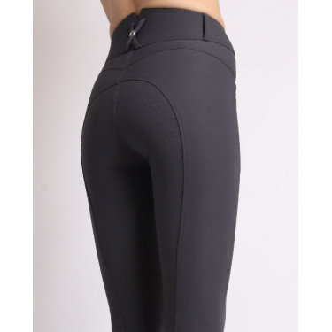 Calça de Montar Molly Yati feminina cintura alta full grip Cinzento Calça de Montar Molly Yati feminina cintura alta full grip Cinzento