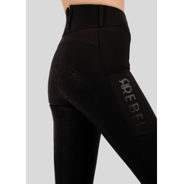 Calça Montar Rebel cintura alta full grip feminina Preto