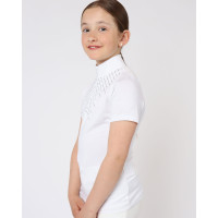 Polo de competição Montar Bling Junior Branco