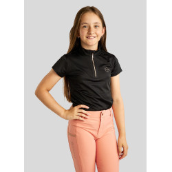 Polo Montar Everly infantil de mangas curtas rosa dourado Polo Montar Everly infantil de mangas curtas rosa dourado