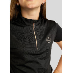 Polo Montar Everly infantil de mangas curtas rosa dourado Polo Montar Everly infantil de mangas curtas rosa dourado