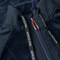 Colete sem mangas Kingsland em velo coral feminino KLVania Marinho Azul-marinho