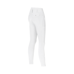 Calça Kingsland full grip cintura média feminina KLKimi A-Shape Branco