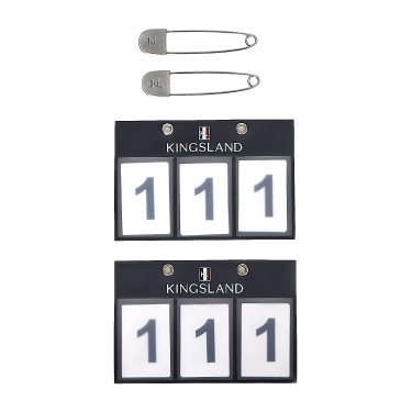 Porta número Kingsland 3 bolsos vendido em conjunto de 2 Marinho Azul-marinho