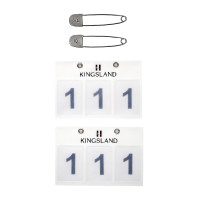 Porta número Kingsland 3 bolsos vendido em conjunto de 2 Branco Porta número Kingsland 3 bolsos vendido em conjunto de 2 Branco