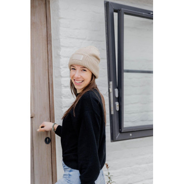 Gorro com Logotipo de Borracha Kentucky Bege Gorro com Logotipo de Borracha Kentucky Bege