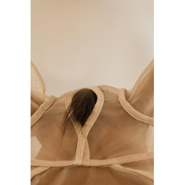 Máscara anti-moscas Classic com orelhas e cobre-nariz Kentucky Bege Máscara anti-moscas Classic com orelhas e cobre-nariz Kentucky Bege