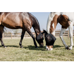 Máscara anti-moscas Slim Fit Kentucky Preto Máscara anti-moscas Slim Fit Kentucky Preto