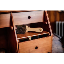 Conjunto caixa de escovagem Show Grooming Deluxe da Kentucky Castanho Conjunto caixa de escovagem Show Grooming Deluxe da Kentucky Castanho