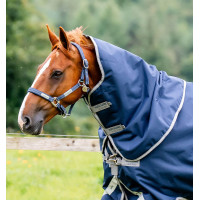 Cobre-pescoço Horseware Amigo® Bravo 12 Original 150g 1200D Marinho / cinza titânio / prata Azul-marinho