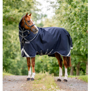 Cobertura Horseware Rambo Supreme Turnout Vari-layer 1680D 250g Marinho / tempestade / cinza prateado