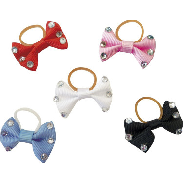 Laços para tranças Equithème com strass transparentes Laços para tranças Equithème com strass transparentes