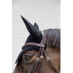 Bridão Dy'on D collection focinheira combinada trançada com Pull Back Castanho Bridão Dy'on D collection focinheira combinada trançada com Pull Back Castanho