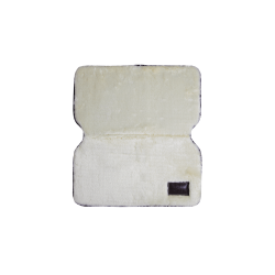 Peitoral de proteção Kentucky em lã de carneiro Natural Castanho Peitoral de proteção Kentucky em lã de carneiro Natural Castanho