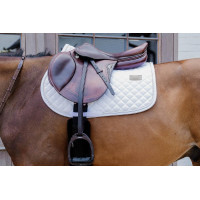 Almofada de sela Kentucky Diamond Rope Jumping Branco