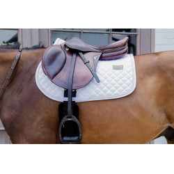 Almofada de sela Kentucky Diamond Rope Jumping Branco