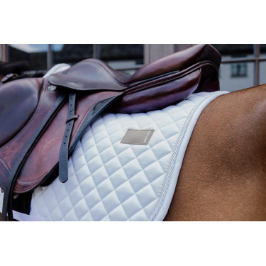 Almofada de sela Kentucky Diamond Rope Jumping Branco