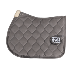 Almofada de sela Dy'on Corduroy Jumping Cinzento Almofada de sela Dy'on Corduroy Jumping Cinzento