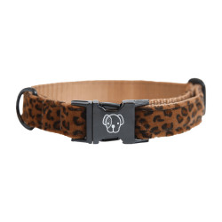 Coleira para cão Leopardo Kentucky Castanho leopardo