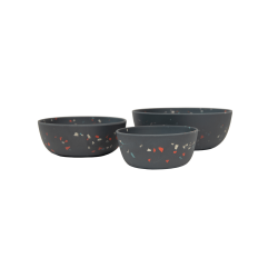 Tigela para cão Bamboo Terrazzo Kentucky Cinzento