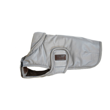 Casaco para cão Kentucky refletor e repelente à água com proteção ventral Prata Casaco para cão Kentucky refletor e repelente à água com proteção ventral Prata