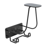 Suporte de Capacete com Gancho de Aço Grooming Deluxe by Kentucky Preto Suporte de Capacete com Gancho de Aço Grooming Deluxe by Kentucky Preto