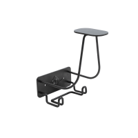 Suporte de Capacete com Gancho de Aço Grooming Deluxe by Kentucky Preto