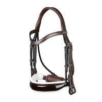 Bridão Working da Dy'on Muserolle Largo Verniz Forro Branco Castanho Bridão Working da Dy'on Muserolle Largo Verniz Forro Branco Castanho