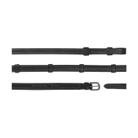 Rendas de Cabeçada Working by Dy'on Todo em Couro com 7 Paradores 5/8" Preto