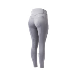 Calça Térmica com Assento Total Mira Feminina Horze Liga Cinzento