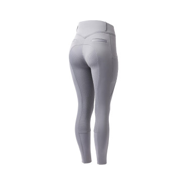 Calça Térmica com Assento Total Mira Feminina Horze Liga Cinzento