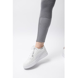 Calça Térmica com Assento Total Mira Feminina Horze Liga Cinzento