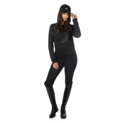 Boné de beisebol HKM Livigno Preto