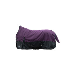 Cobertura highneck HKM Glasgow 1200D forro liso Ameixa / preto Violeta