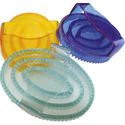 Cureta oval de borracha com purpurina infantil Cureta oval de borracha com purpurina infantil
