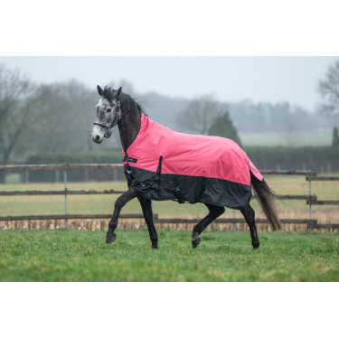 Cobertura highneck HKM Norwich 600D 300g Coral / preto Vermelho