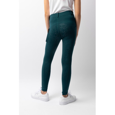 Legging Horze Dea infantil térmico com grip completo Legging Horze Dea infantil térmico com grip completo