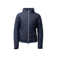 Casaco de equitação acolchoado infantil Horze Astrid Azul polar Azul-marinho Casaco de equitação acolchoado infantil Horze Astrid Azul polar Azul-marinho