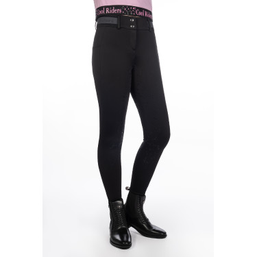 Calça feminina Hailey fundo 1/1 em silicone HKM Preto Calça feminina Hailey fundo 1/1 em silicone HKM Preto