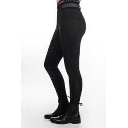 Calça feminina Hailey fundo 1/1 em silicone HKM Preto Calça feminina Hailey fundo 1/1 em silicone HKM Preto