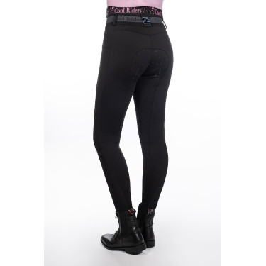 Calça feminina Hailey fundo 1/1 em silicone HKM Preto Calça feminina Hailey fundo 1/1 em silicone HKM Preto