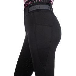 Calça feminina Hailey fundo 1/1 em silicone HKM Preto Calça feminina Hailey fundo 1/1 em silicone HKM Preto
