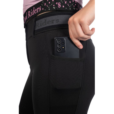 Calça feminina Hailey fundo 1/1 em silicone HKM Preto Calça feminina Hailey fundo 1/1 em silicone HKM Preto